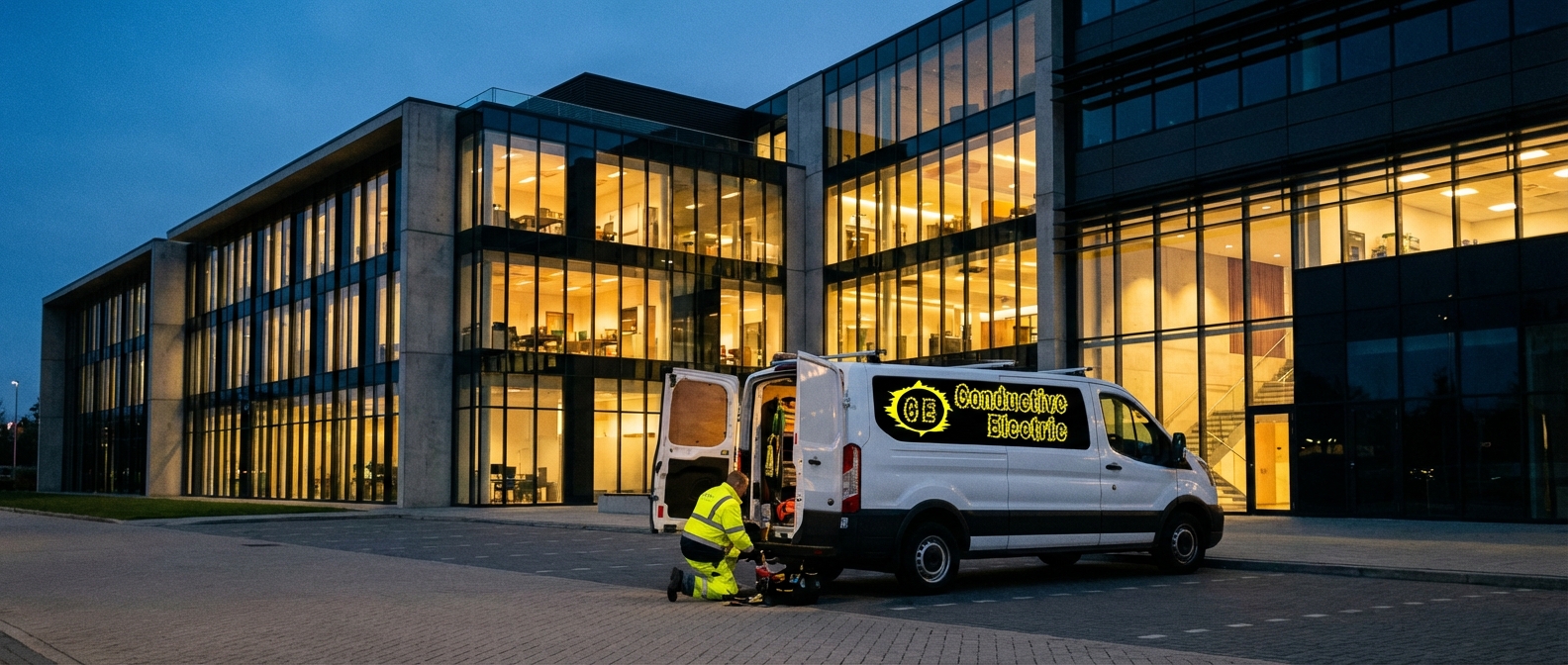 Commercial building electrical work